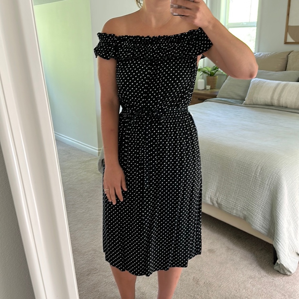 Who what wear polka dot midi dress